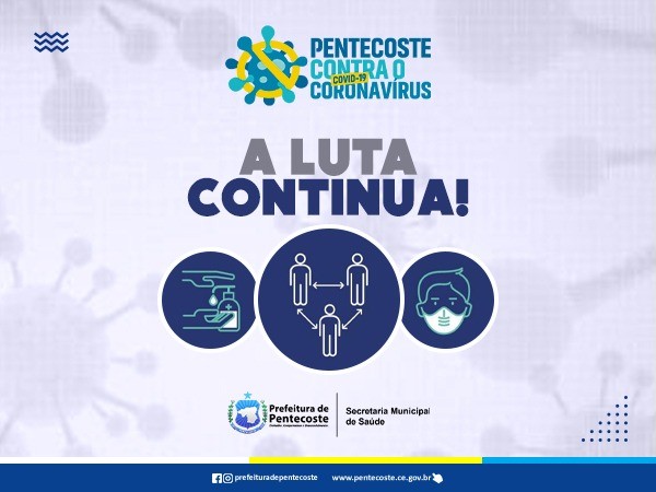 A PANDEMIA NÃO ACABOU!